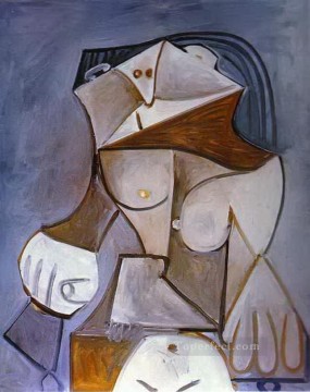 Artworks by 350 Famous Artists Painting - Nude in an Armchair 1959 cubism Pablo Picasso